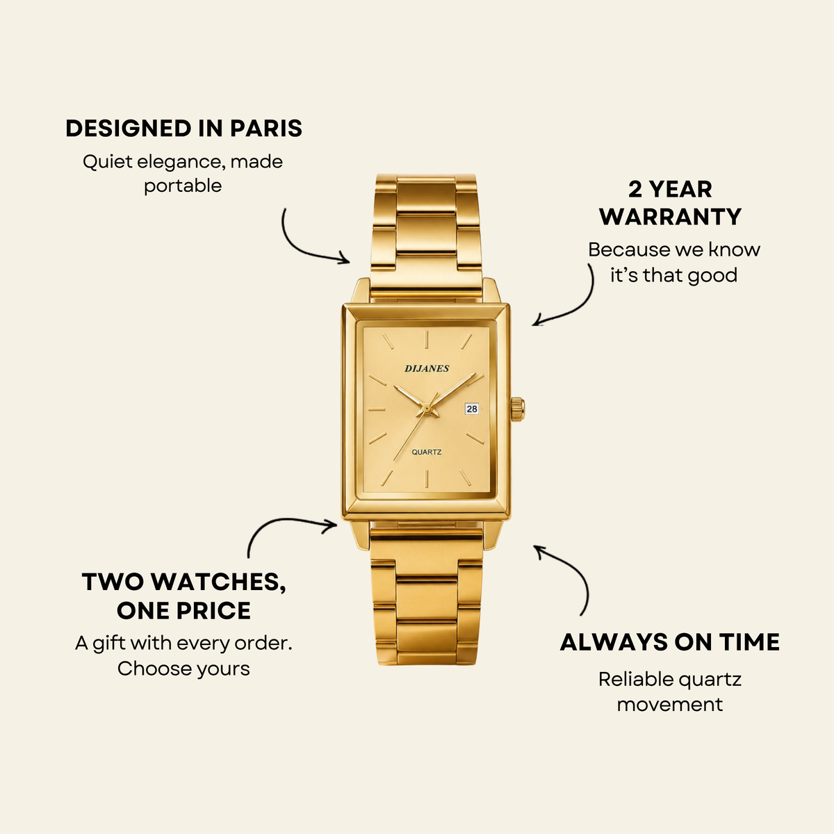 Le Marais Watch Pearl | Sanlez
