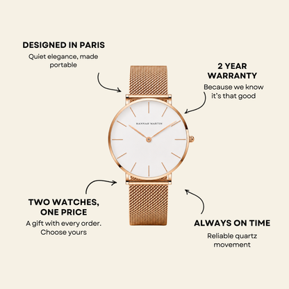 Trocadéro Watch Blush | Sanlez
