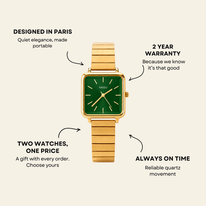 Le Marais Watch Emerald | Sanlez
