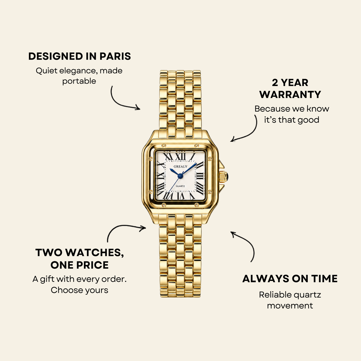 Le Marais Watch Ivoire | Sanlez